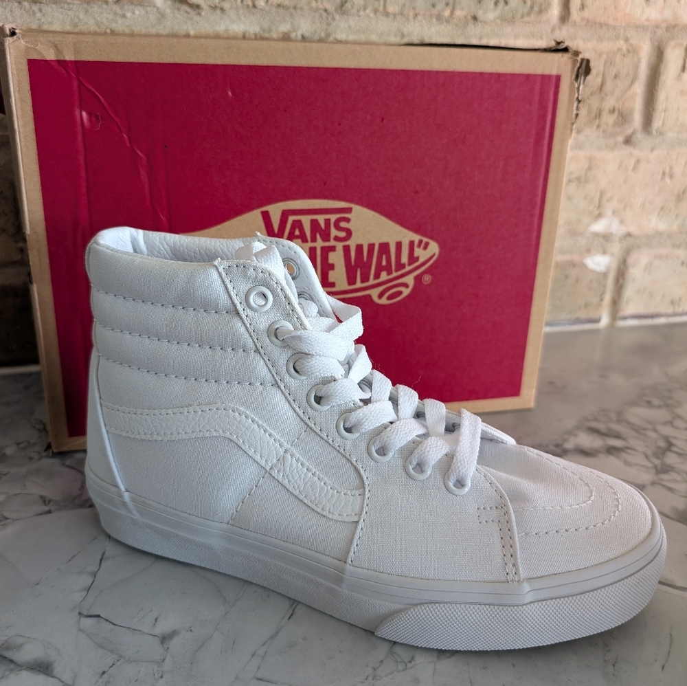 Vans Unisex White High-Top Sneakers
